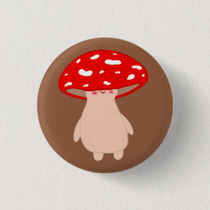 Niedliches Pilz Button
