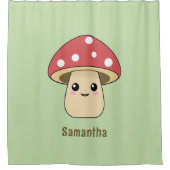 Niedliches Pilz Duschvorhang (Vorderseite)