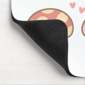 Niedliches Pilz in meinem Herzen Für Sie Liebe Puf Mousepad (Ecke)