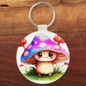 Niedliches Pilz Schlüsselanhänger (Rückseite)