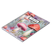 Niedliches Pilz Wasserfarbe Rustikaler Wald Notizblock (Linke Seite)