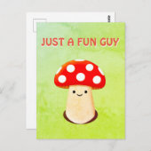 Niedliches Pilz Zeichnend Postkarte (Vorne/Hinten)