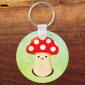 Niedliches Pilz Zeichnend Schlüsselanhänger (Vorderseite)