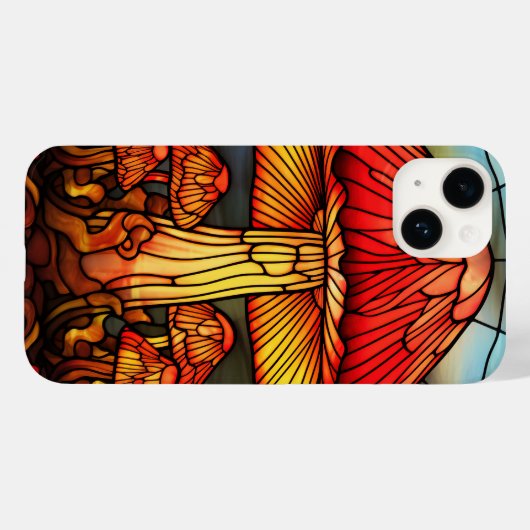 niedliches Pilzmuster Case-Mate iPhone Hülle (Rückseite (Horizontal))