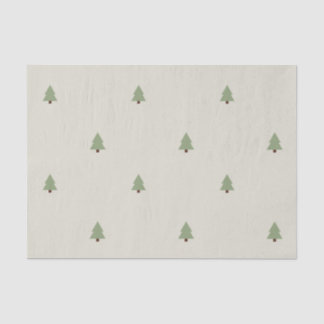 Niedliches Pine Tree Forest Pattern Gewebe Papier