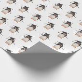 Niedliches Pinguin-Abschluss-Geschenkpapier Geschenkpapier (Ecke)
