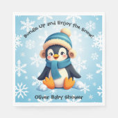 Niedliches Pinguin Baby Duschpapier Napkin Serviette (Vorderseite)