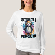 Niedliches Pinguin Cat Design für spielerische Kre