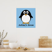 niedliches Pinguin-Kindertür-Poster Poster (Küche)