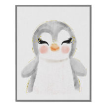 Niedliches Pinguin-Kinderzimmer