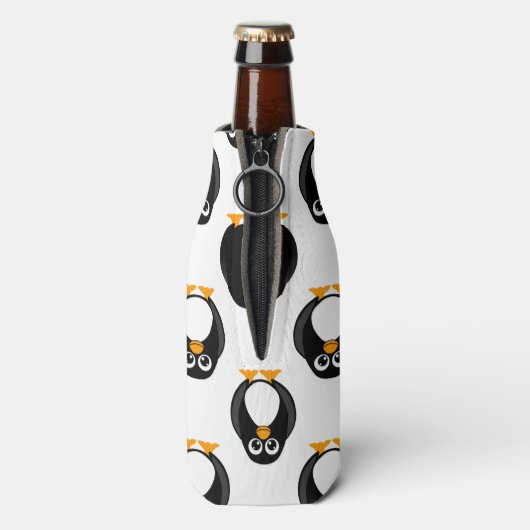 Niedliches Pinguin-Muster Flaschenkühler (Flasche Rückseite)