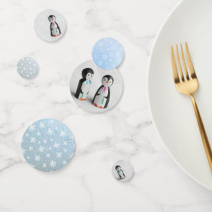 Niedliches Pinguin-Party Konfetti