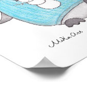 Niedliches Pinguin Poster Pinguin Happy Kinderzimm (Ecke)