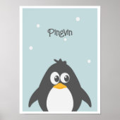 Niedliches Pinguin-Poster Poster (Vorne)