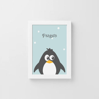 Niedliches Pinguin-Poster Poster