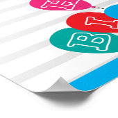 Niedliches Pinguin-Thema Party Willkommensplakat Poster (Ecke)