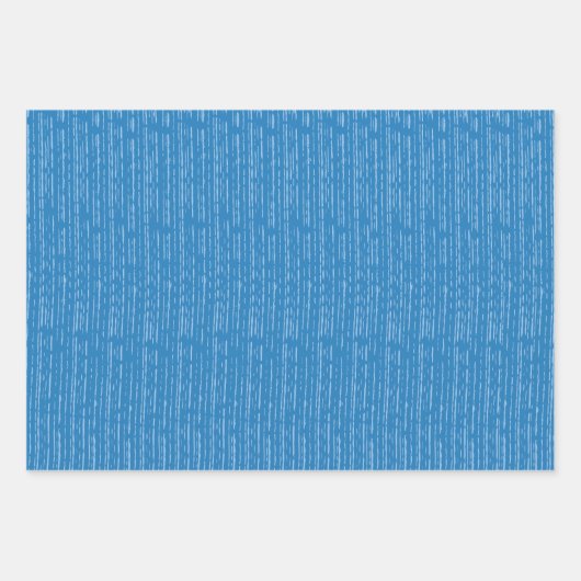 Niedliches Pinguin- und Streifenpapier Geschenkpapier Set (Vorderseite 2)