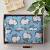 Niedliches Pinguin Winter Kindergeburtstag Party Seidenpapier (Geschenk)