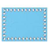 Niedliches Pinguin Winter Kindergeburtstag Party Tischdecke (Vorderseite (Horizontal))