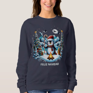 Niedliches Pinguin Winter Sweatshirt