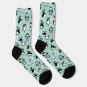 Niedliches Pinguin Winter Wonderland Socken (Rechts)