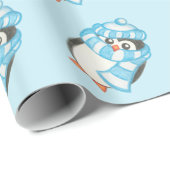 Niedliches Pinguin-Wrapping-Papier Geschenkpapier (Rolleneckpunkt)