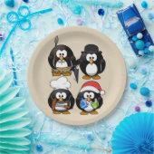 Niedliches Pinguine-Party anpassen Pappteller (Party)
