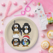 Niedliches Pinguine-Party anpassen Pappteller (Party)