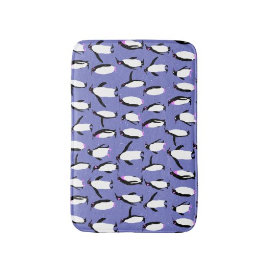 Niedliches Pinguinmuster Badematte (Vorderseite Vertikal)