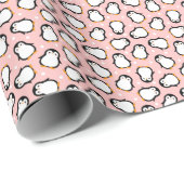 Niedliches Pinguinmuster Geschenkpapier (Rolleneckpunkt)