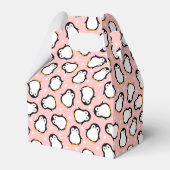 Niedliches Pinguinmuster Geschenkschachtel (Rückseite)