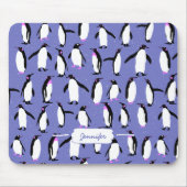 Niedliches Pinguinmuster Mousepad (Vorne)