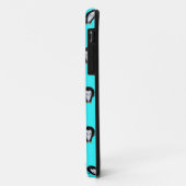 Niedliches Pinguinmuster über Mini Aquamarin Blue Case-Mate iPhone Hülle (Hinten/Links)