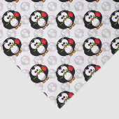 Niedliches Pinguinoberflächen-Muster drucken Seidenpapier (Ausschnitt)