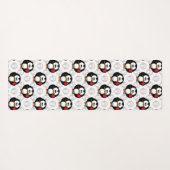 Niedliches Pinguinoberflächen-Muster drucken Yogamatte (Rückseite (Horizontal))