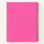 Niedliches Pink Alpaca Notebook Notizblock (Rückseite)