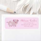 Niedliches Pink Baby Pantoletten Muster & Dots (Insitu)