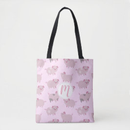 Niedliches Pink Baby Pantoletten Muster & Dots Tasche