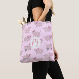 Niedliches Pink Baby Pantoletten Muster & Dots Tasche