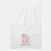 Niedliches Pink Cake Mixer Geschirrtuch (Vertikal)