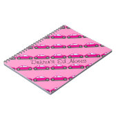 Niedliches Pink Car Notebook Notizblock (Linke Seite)