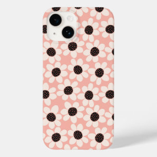 Niedliches Pink Daisy Blume Muster Case-Mate iPhone 14 Hülle