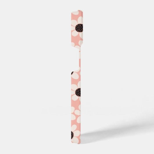 Niedliches Pink Daisy Blume Muster iPhone Hülle (Rechte Seite)