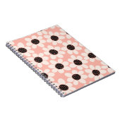 Niedliches Pink Daisy Blume Muster Notizblock (Rechte Seite)