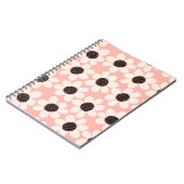 Niedliches Pink Daisy Blume Muster Notizblock (Linke Seite)