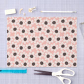 Niedliches Pink Daisy Blume Muster Seidenpapier (Handwerk)