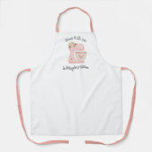 Niedliches Pink Floral Cake Mixer Schürze (Vorderseite)