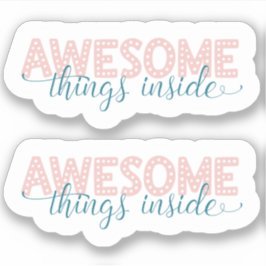 Niedliches Pink für kleine Unternehmen Danke-Aufkl Aufkleber