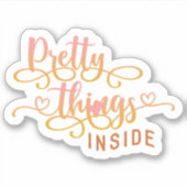 Niedliches Pink für kleine Unternehmen Vielen Dank Aufkleber (Vorderseite)