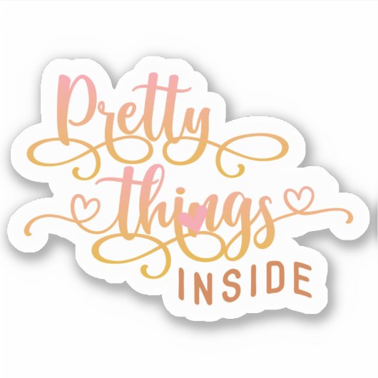 Niedliches Pink für kleine Unternehmen Vielen Dank Aufkleber (Vorderseite)